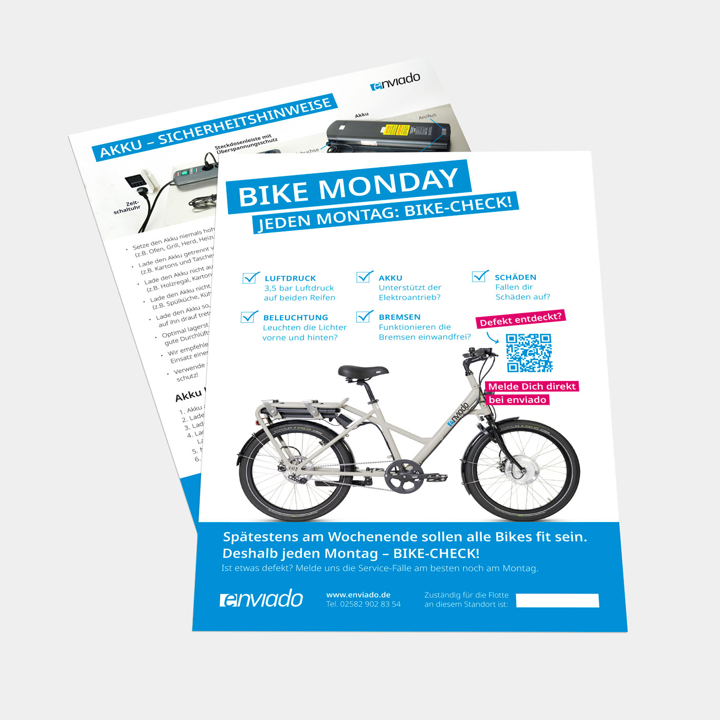 Bike Monday- & Akku-Poster