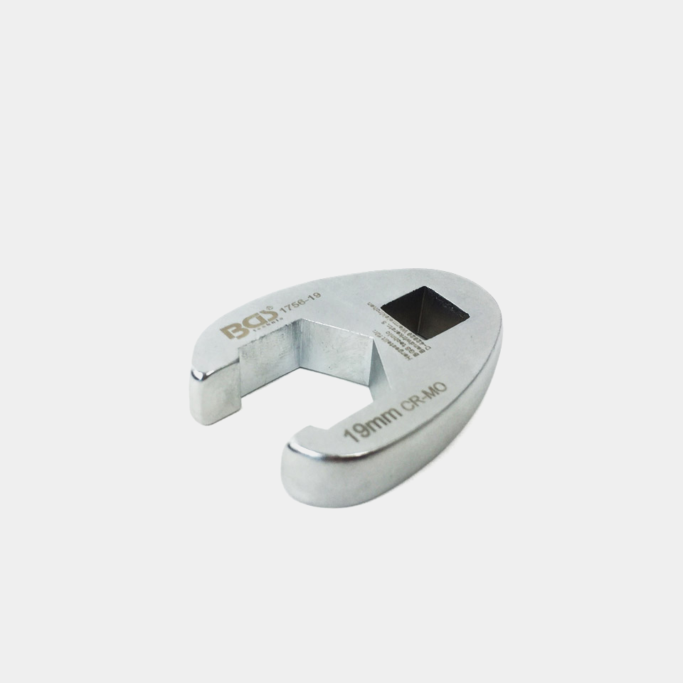 Hahnenfuß Schlüssel für Achsmuttern  - 10 mm (3/8") - Größe 19 mm